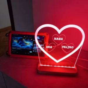 LED lampa Srce